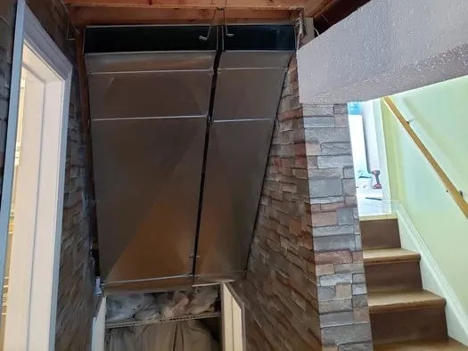 Ventilation ductwork installed in a Waterloo property