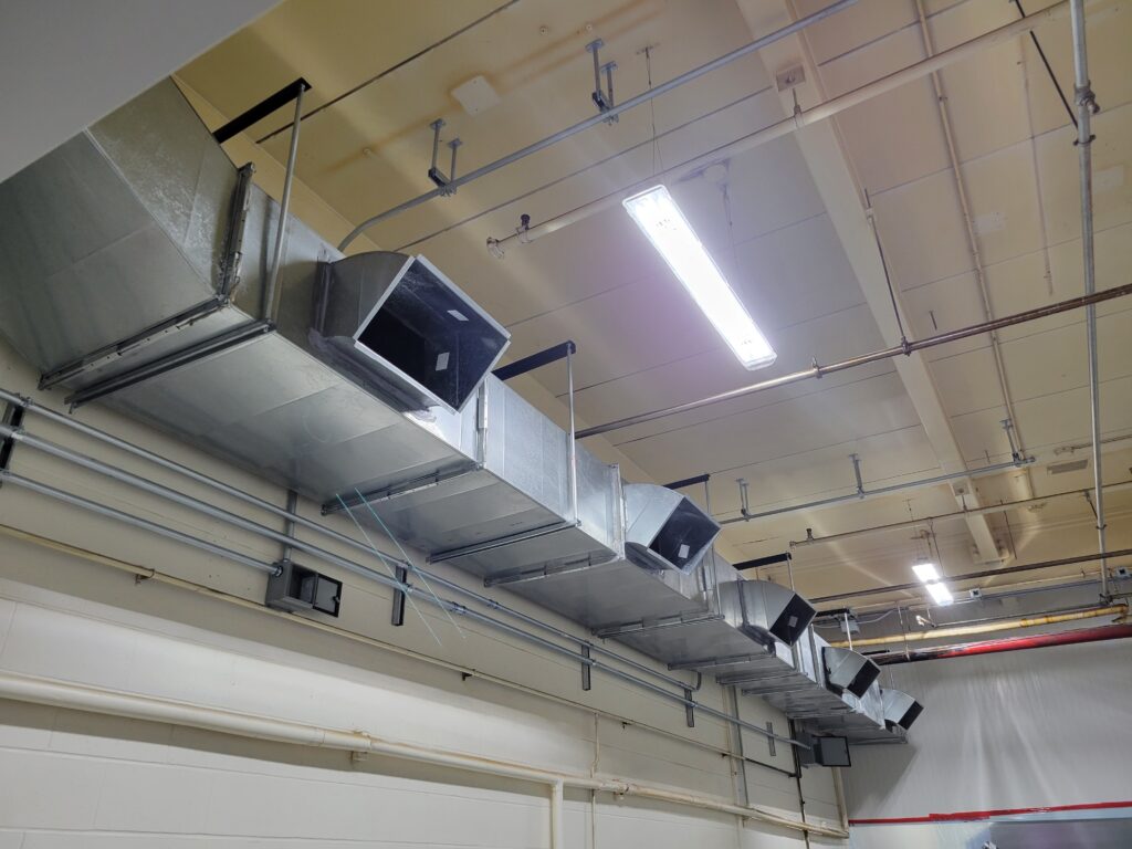 Factory Duct Work Installation