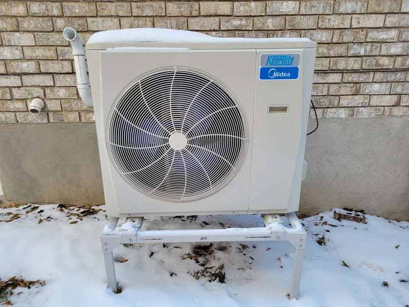 KeepRite Midea cold climate heat pump installation Kitchener winter service